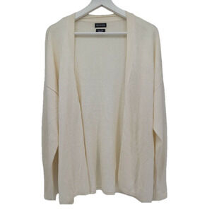 Van Heusen -- Women's Ivory Ruffle Sleeve Cardigan - Size XXL